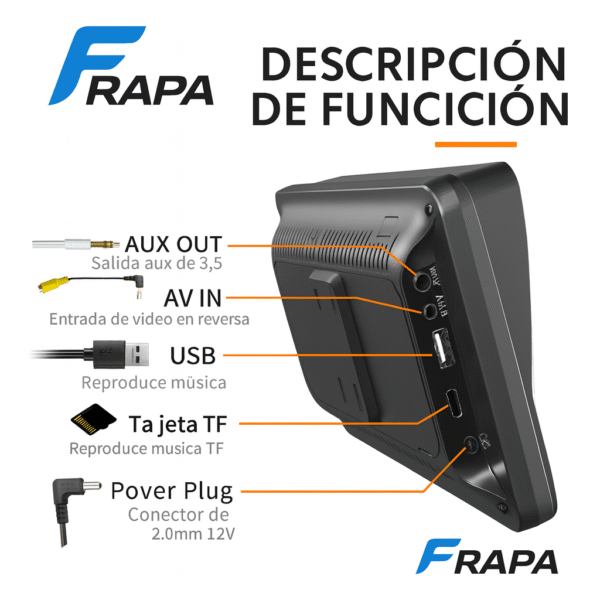 Pantalla CarPlay y Android Auto Inalámbrica HD 7”