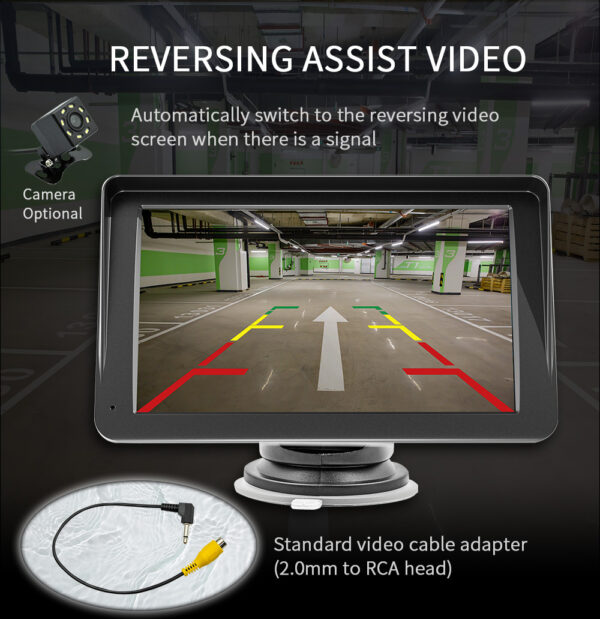 Pantalla CarPlay y Android Auto Inalámbrica HD 7”+ Camara de Retroceso